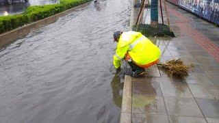 Flooded Streets Drained in Rainstorms Solutions for Major Street Flooding [upl. by Anthea]