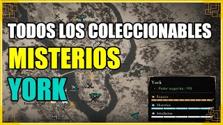 Todos los Misterios  Coleccionables York  Assassins Creed Valhalla [upl. by Gaivn]