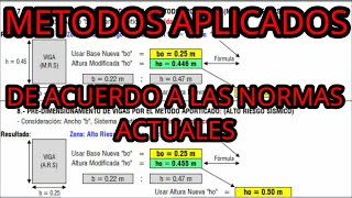 PREDIMENSIONAMIENTO DE VIGAS PRINCIPALES Y SECUNDARIAS Con platilla Excel [upl. by Earleen160]