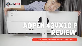 AOPEN 43VX1C P InDepth Review  Wide Wider Widest  techENT [upl. by Nylyahs]