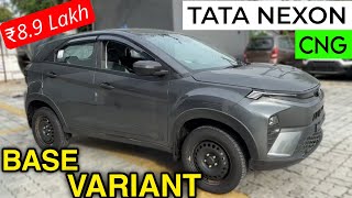 Tata Nexon CNG  BASE MODEL  ₹89 Lakh  Nexon Cng Review  Nexon Cng In Showroom  Maruti Brezza [upl. by Harehs]