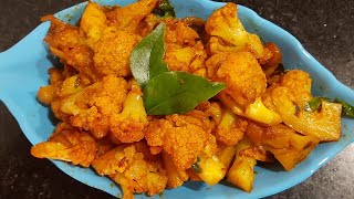 Cauliflower Stir Fry Recipe in Tamil காலிஃப்ளவர் ஃபிரை Gobi Stir Fry Gobi fry [upl. by Aramot521]