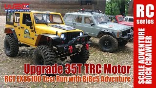 RC Scale Adventure RGT EX86100 Upgrade Motor 35T amp Metal Shock [upl. by Corvin]