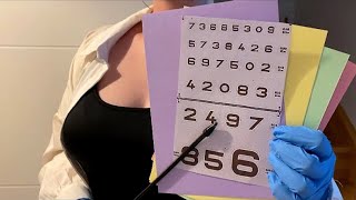 Asmr Roleplay Médical Ophtalmologue 👩🏼‍⚕️ Examen de la VUE 👓 [upl. by Lebiralc]