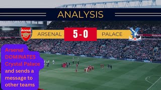 Arsenal vs Crystal Palace Highlights  Breaking Down Arsenals Commanding 50 Win New News Analysis [upl. by Kerwinn]