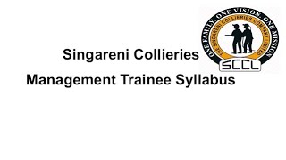 Singareni Collieries Management Trainee Syllabus VidyaTv3 sccl singareni [upl. by Low]