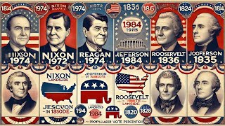 Top 5 Most Lopsided US Presidential Elections [upl. by Elyr340]