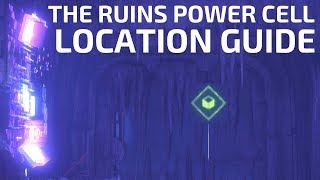 Ruins Power Cell Location And Collection Shield Weaver Armor Horizon Zero Dawn Game Play Guide [upl. by Atsillac]