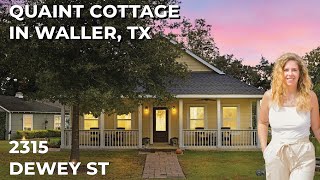 Cottage Living in Waller TIMELESS Details and NO HOA [upl. by Guarino695]