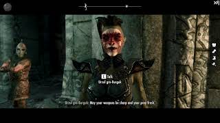 SKYRIM SE Dialogue Movement Enabler Mod [upl. by Thesda478]