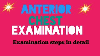 RESPIRATORY SYSTEM  ANTERIOR CHEST EXAMINATION STEPS I DR KHALIL CONSULTANT PHYSICIAN [upl. by Nellie]