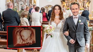 Cyril Féraud a confirmé avoir un bébé avec Delphine Wespiser lors de leur mariage [upl. by Durwyn]