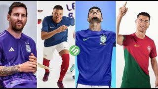 Les Nouveaux Maillots pour la Coupe du Monde 2022  QATAR [upl. by Channa]