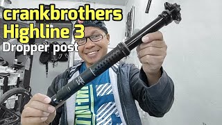 Crankbrothers Highline 3 Dropper post unboxing  Pedaling PINOY [upl. by Krucik]