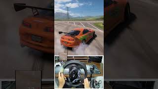 Drag Race Toyota Supra MK4 Paul Walker Forza Horizon 5 shorts toyotasupra steeringwheel [upl. by Inneg686]