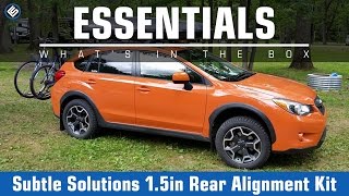 Subtle Solutions 15 Inch Rear Alignment Kit  2014 Forester  2016 Crosstrek  Whats In The Box [upl. by Naggem270]