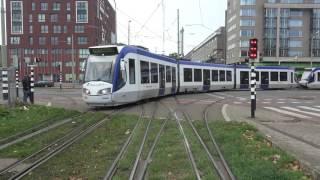 HTM RandstadRail Alstom RegioCitadis 40644020  Monstersestraat te Den Haag  tramlijn 4k  2016 [upl. by Atterual140]