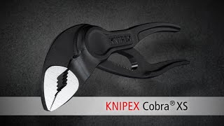 KNIPEX Cobra® XS  ArtNo 87 00 100 Water pump pliers [upl. by Haronid]