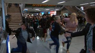 Panic leads to stampede at New Yorks Penn Station during rush hour [upl. by Moore]