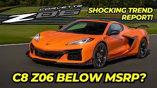 Are C8 Corvette Z06 Below MSRP ALARMING Auction and Retail DATA REPORT [upl. by Acirema]