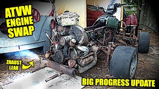 Will it Run  VW Motorcycle  ATVW Junkyard Build  Part 7 [upl. by Marih345]