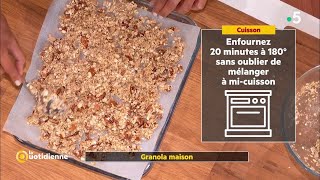 Coup dfood  Granola maison [upl. by Ocram]