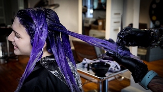 Purple and Lavender Hair Color Melt Tutorial  Featuring Brian Haire [upl. by Enined]