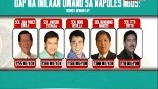 5 Senador naglaan diumano aabot sa P425m na pondo mula sa DAP sa Napoles NGOs ayon kay Benhur Luy [upl. by Hteik210]