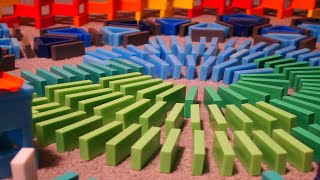 SATISFYING Compilation of Dominoes Falling [upl. by Simson]