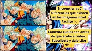 Dragón Ball Z 2024 Encuentra las 7 diferencias en la imagen Juego 🕹️ dragonball anime videos [upl. by Ecnedurp]