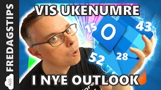 Hvordan vise ukenummer i nye Outlook kalenderen [upl. by Einreb]