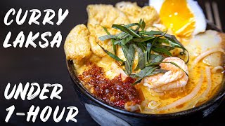 Authentic Malaysian Curry Laksa  Made from Scratch [upl. by Eigna]