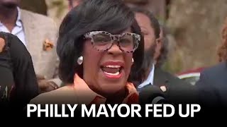 Mayor Parker has strict message after mass shooting in Philadelphia [upl. by Weirick]