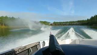 Slalom Waterski Course Q3 2024  MMW 32mph 38’ off [upl. by Nicolea]