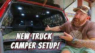 Quick In Quick Out NON Permanent EASY Truck Camper Setup Remove it all in less than 10 MIN [upl. by Hilaire]