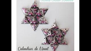 DIY Calendrier de lAvent facile et étoilé  tutoriel [upl. by Aschim]