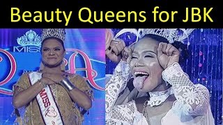 Comedian Beauty Queens Cheer for JBK [upl. by Aillimat]