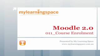 Moodle  Course Enrolment  011 [upl. by Egbert]