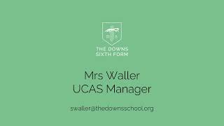 UCAS  A Guide to the Application Process The Downs Sixth Form [upl. by Adda]