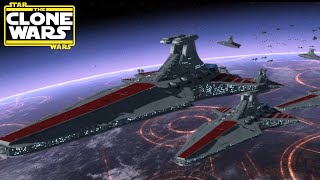 Epic Star Wars Clone Wars Space Battle [upl. by Ekle]