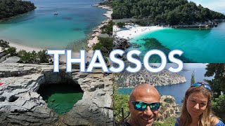 Thassos adası 2024 🏝 Yunanistan 🇬🇷 Gezilecek yerler 4K [upl. by Yr388]