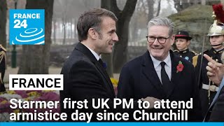 Keir Starmer first UK PM to attend WWI armistice anniversary in Paris since Winston Churchill [upl. by Chapman277]