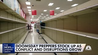 Doomsday preppers stock up as conflict and disruptions grow [upl. by Lodmilla]