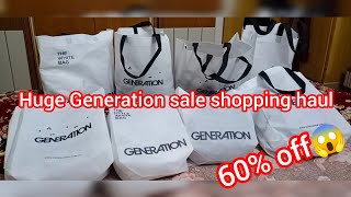 Huge generation sale shopping haul generationsale [upl. by Fritzie235]