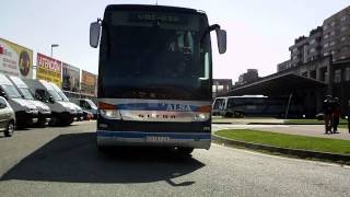 Setra S 417 HDH Nº 2685 de Alsa Saliendo de Avilés dirección Madrid [upl. by Vasily]