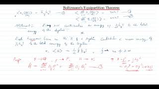 Equipartition Theorem Part3 Boltzmanns Equipartition Theorem [upl. by Alberta]