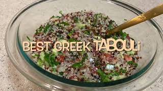 Best Greek Tabouli recipe easy and healthy salad with quinoa lowcarb delicious recipe [upl. by Emlyn]