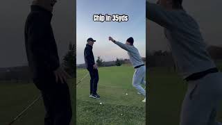 Day 9 of making a trickshot until 1000 followers🤯foryou golf golfswing trickshot granthorvat [upl. by Ellehcin]