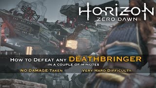 Horizon Zero Dawn  How to Easily Defeat the Final Deathbringer Boss  Very Hard [upl. by Asare]