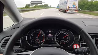 VW Golf Sportsvan 15 TSI 150 PS FWD DSG acceleration [upl. by Nairim346]